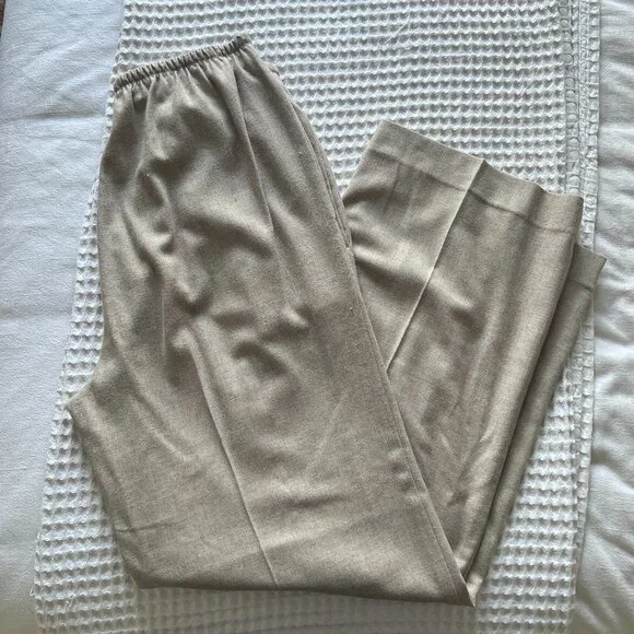 Vince Women's Flannel Wide Leg Pull on Pants - Picture 4 of 8